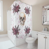 Gotischer Duschvorhang - Möbel, Rose und Glitzer (Beispiel)