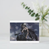 gotischer Engel Postkarte (Stehend Vorderseite)
