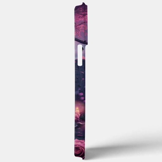 Gotischer Friedhof mit grimmigem Sensenmann Case-Mate iPhone Hülle (Rückseite / Rechts)