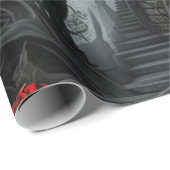 Gotischer Friedhof Rose Garten Geschenkpapier (Rolleneckpunkt)