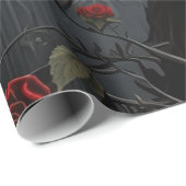 Gotischer Friedhof Rose Garten Geschenkpapier (Rolleneckpunkt)