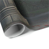 Gotischer Friedhof Rose Garten Geschenkpapier (Rolleneckpunkt)