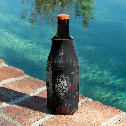 Gotischer Friedhof Rose Garten mit Rot und Schwarz Flaschenkühler (In Situ Pool)