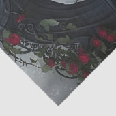 Gotischer Friedhof Rose Garten Seidenpapier (Detail)