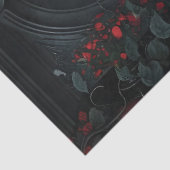 Gotischer Friedhof Rose Garten Seidenpapier (Detail)