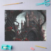 Gotischer Friedhof Rose Garten Seidenpapier (Basteln)