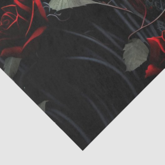 Gotischer Friedhof Rose Garten Seidenpapier (Detail)