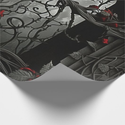 Gotischer Garten Geschenkpapier (Ecke)