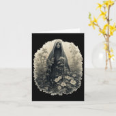 Gotischer Geist im Wald Vintager Blumengast Ha Karte (Gelbe Blume)