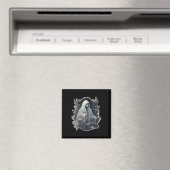 Gotischer Geist im Wald Vintager Blumengast Ha Magnet (In Situ (Geschirrspüler))