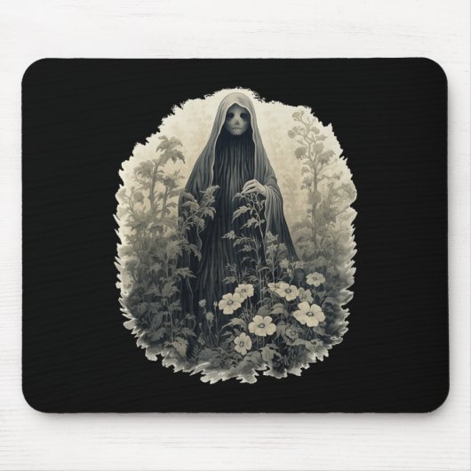 Gotischer Geist im Wald Vintager Blumengast Ha Mousepad (Vorne)