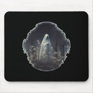 Gotischer Geist im Wald Vintager Blumengast Ha Mousepad