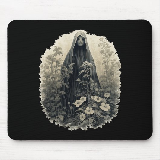 Gotischer Geist im Wald Vintager Blumengast Ha Mousepad (Vorne)
