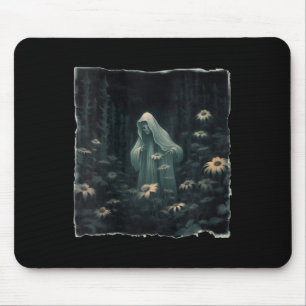 Gotischer Geist im Wald Vintager Blumengast Ha Mousepad