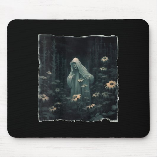 Gotischer Geist im Wald Vintager Blumengast Ha Mousepad (Vorne)