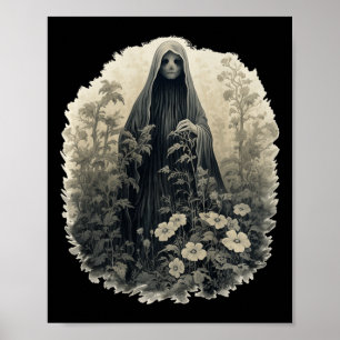 Gotischer Geist im Wald Vintager Blumengast Ha Poster