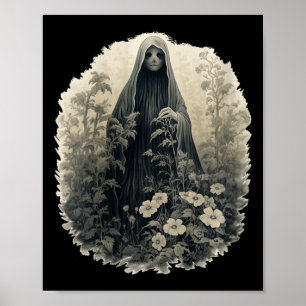 Gotischer Geist im Wald Vintager Blumengast Ha Poster