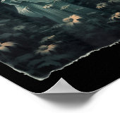Gotischer Geist im Wald Vintager Blumengast Ha Poster (Ecke)