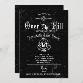 Gotischer Grunge über der Party Einladung des Hüge