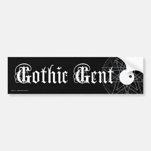 Gotischer Herr Autoaufkleber (Vorne)