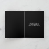 Gotischer Herz-Valentinstag Feiertagskarte (Innenseite)