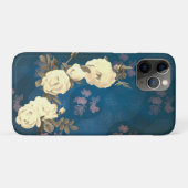 Gotischer Hintergrund der White Roses Wreath Case-Mate iPhone Hülle (Rückseite (Horizontal))