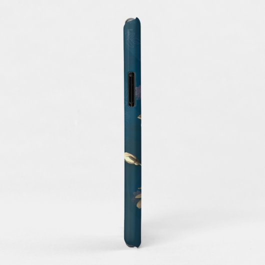 Gotischer Hintergrund der White Roses Wreath Case-Mate iPhone Hülle (Hinten/Rechts)