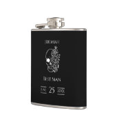 Gotischer Hochzeitskaffee-Trauzeuge Flachmann (Links)