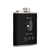 Gotischer Hochzeitskaffee-Trauzeuge Flachmann (Rechts)