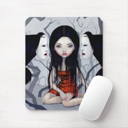Gotischer japanischer Horror Mousepad der (Mit Mouse)