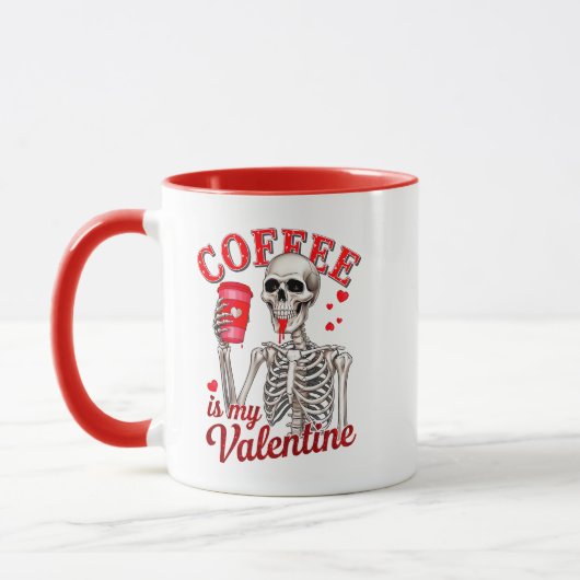 Gotischer Kaffee ist mein Valentinskelett, das ich Tasse (Links)