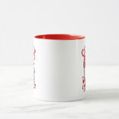 Gotischer Kaffee ist mein Valentinskelett, das ich Tasse (Zentrum)