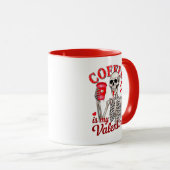 Gotischer Kaffee ist mein Valentinskelett, das ich Tasse (VorderseiteRechts)