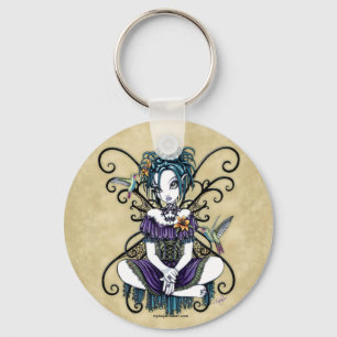 Gotischer Kolibri-feenhafter Schlüsselanhänger