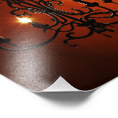 Gotischer Kronleuchter im Roten Zimmer Fotodruck (Ecke)