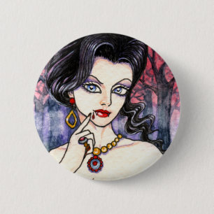 Gotischer magischer Vampirs-Fantasie-Knopf durch Button