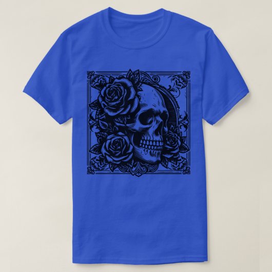 gotischer Metallschädel T-Shirt (Design vorne)