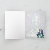 Gotischer Mond "Lunas" Lilly feenhafte Kunst-Karte Karte (Innenseite)