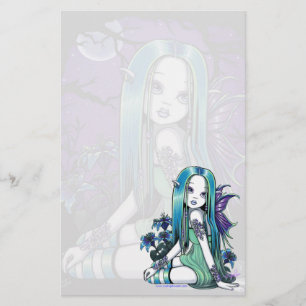 Gotischer Mond "Lunas" Lilly feenhaftes Briefpapier