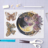 Gotischer Mond und Steampunk 1 Art Decoupage Seidenpapier (Handwerk)