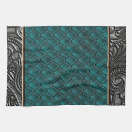 Gotischer Mörder aquamarin Geschirrtuch