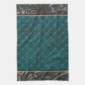 Gotischer Mörder aquamarin Geschirrtuch (Vertikal)