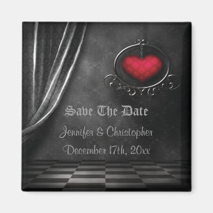 Gotischer Romance Save the Date Wedding Magnet