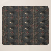 Gotischer Rubinkerzen-Teppich Sherpadecke (Vorderseite (Horizontal))