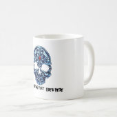 Gotischer Schädel cooles des Kaffeetasse (VorderseiteRechts)