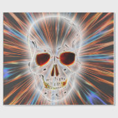 Gotischer Schädel-Horror Geschenkpapier (Flach)