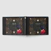 Gotischer Schädel und Raven. Gästebuch (Voll)