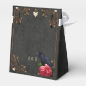 Gotischer Schädel und Raven. Geschenkschachtel (Rückseite)