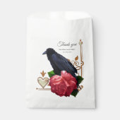 Gotischer Schädel und Raven. Geschenktütchen (Vorderseite)