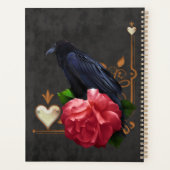 Gotischer Schädel und Raven. Planer (Rückseite)